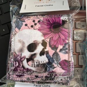 Assorted print reusable facial cloths makeup remover, cosmetic, eco friendly